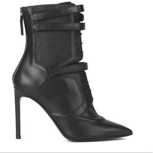 HUGO BOSS LEATHER LACE UP BOOTIES